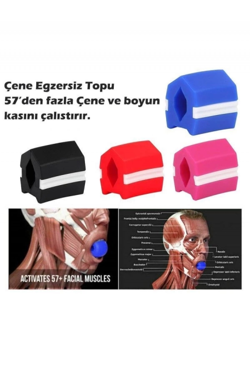 Çene Egzersiz Topu Çene Çizgisi Güçlendirici