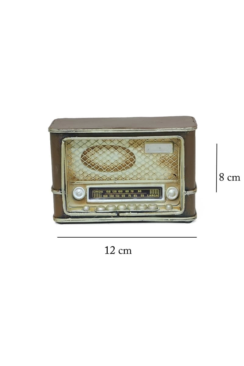 Dekoratif Metal Radyo