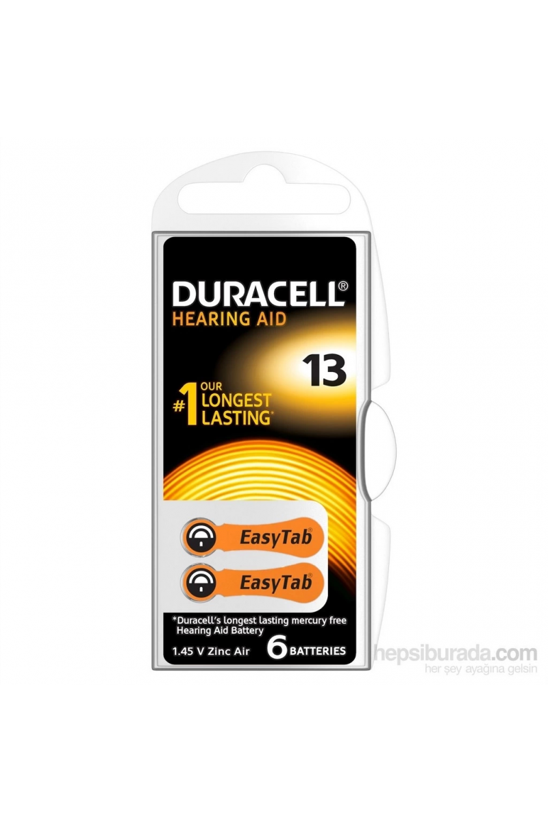 Duracell 13 Numara 6 Lı İşitme Cihazı Pili