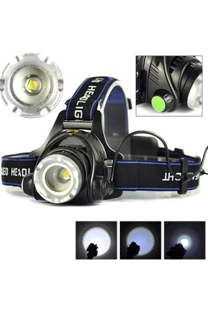 Led Kafa Feneri 2000lm Xm-l T6 2000 Lumens 3 Modlu