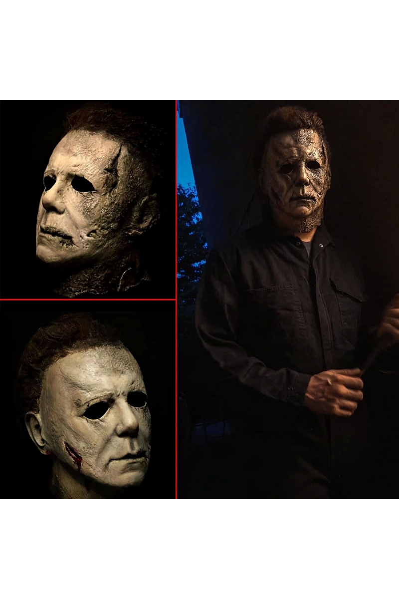 Michael Myers Lateks Maske - Michael Myers Et Maske Kafaya Tam Geçmeli