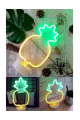 Ananas Model Neon Led Işıklı Masa Lambası Dekoratif Aydınlatma Gece Lambası