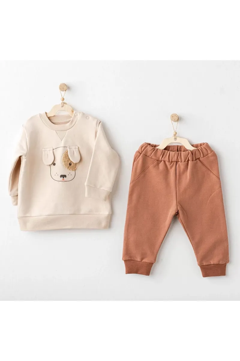 Basic 2'li Bebe Takım Beige