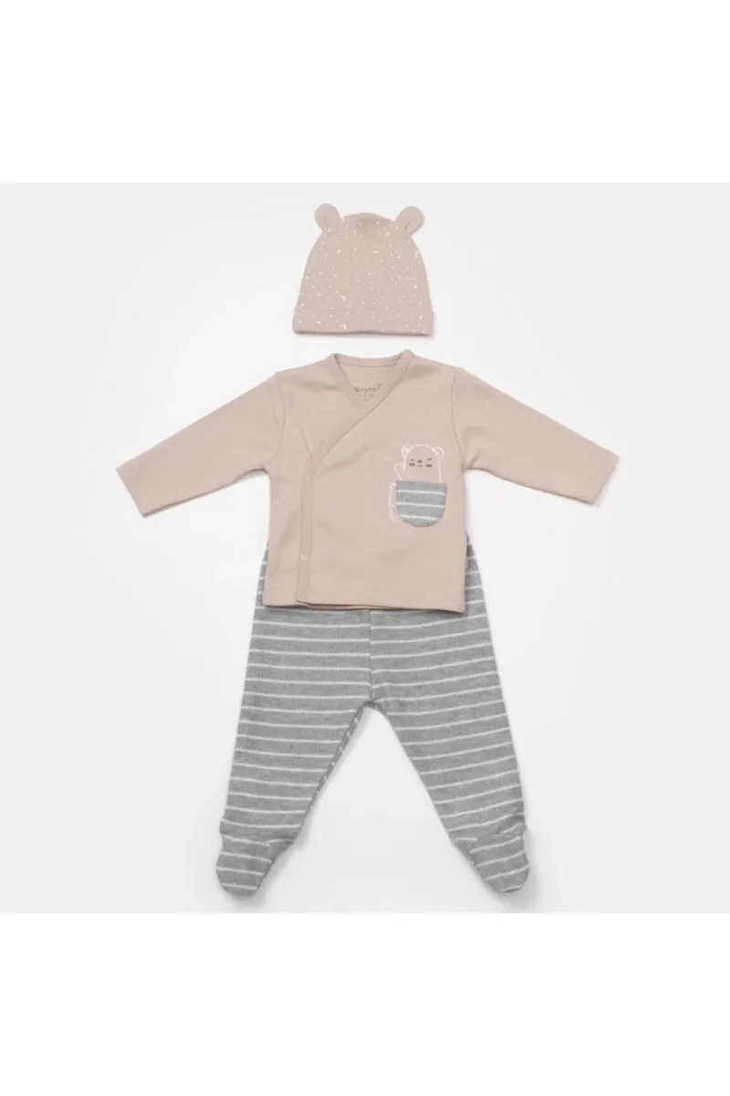 Adventure Bear 3'lü Set  Latte Grimelanj