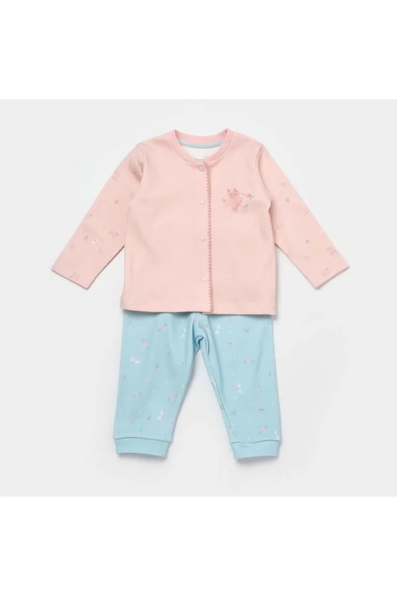 Always Happy Bebek Pijama Takım  Gül Kurusu Mint