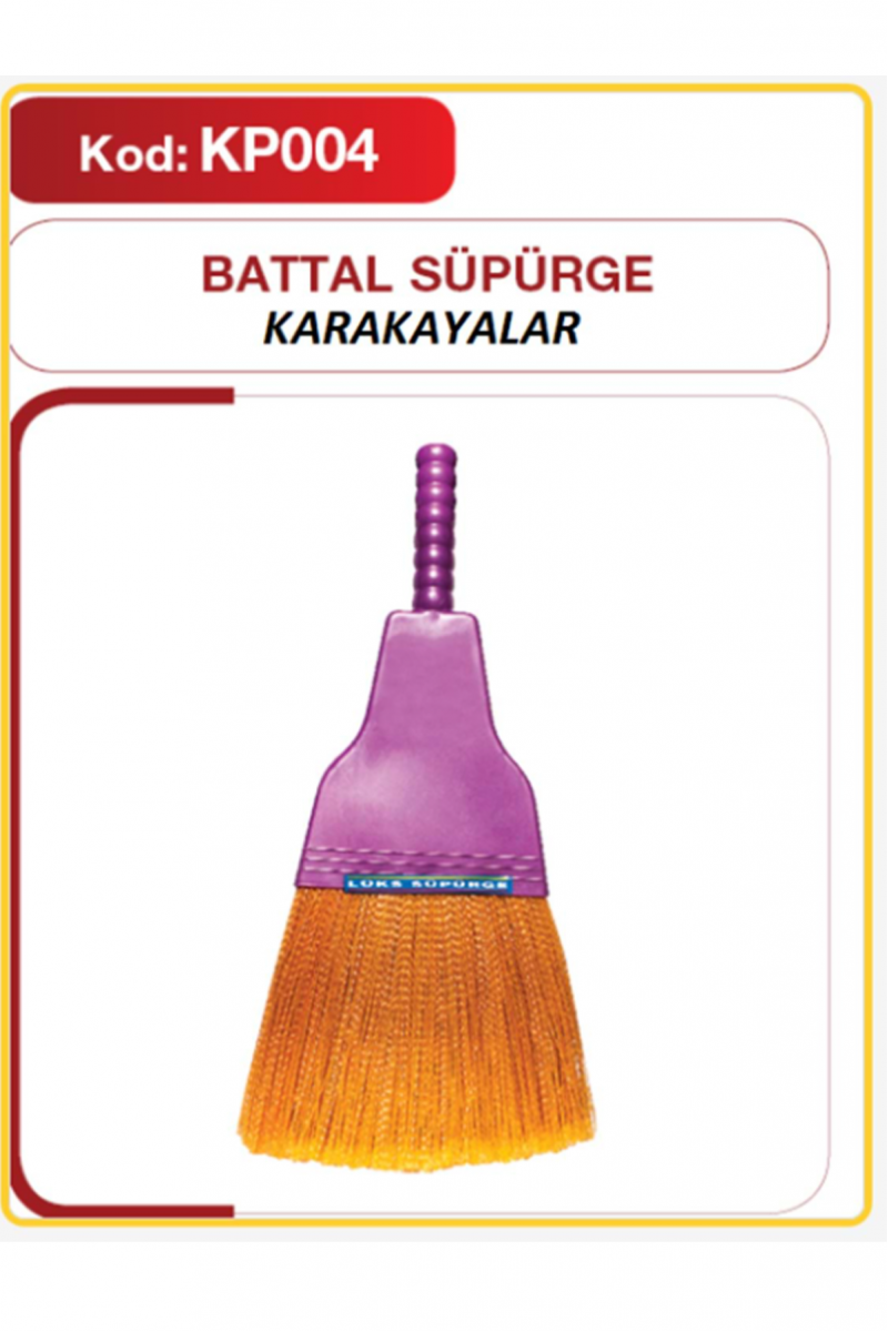 Karakayalar Plastik Süpürge (Battal) Turk-KP-004