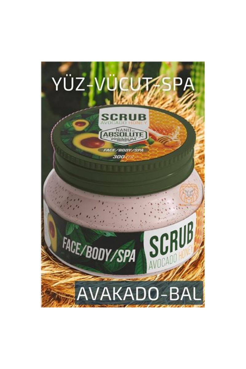 Turk Avakado Bal Scrub Peeling Nano Absolute Professional