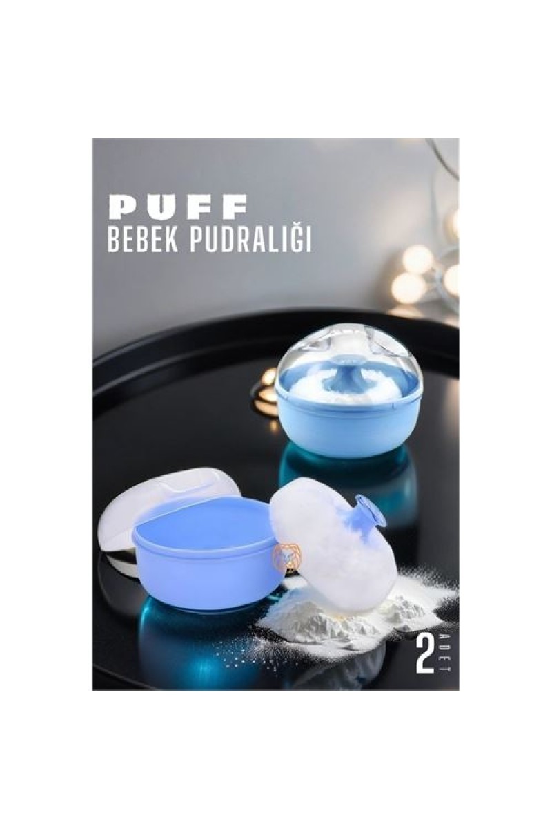 Turk Bebek Pudralığı Puff Pudralık 2 ADET