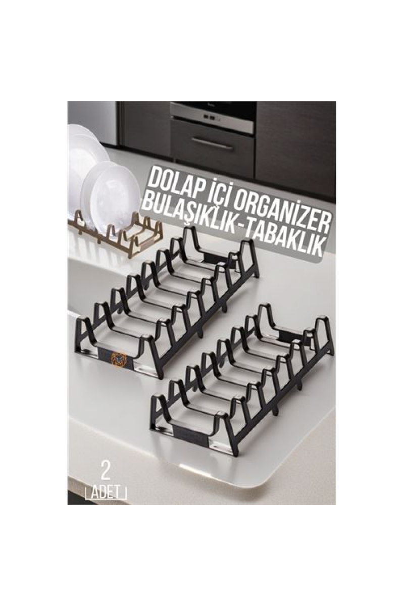 Turk 2 li Dolap İçi Tencere Kapak Ve Tabak Düzenleyici Kurutmalık Organizer