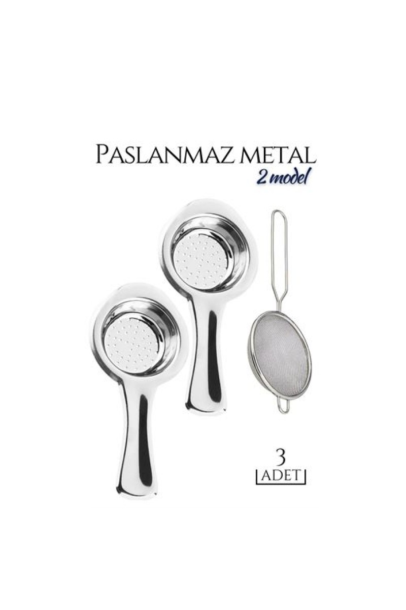 Turk 3 lü Set Metal Çay Süzgeci Cabrera Design