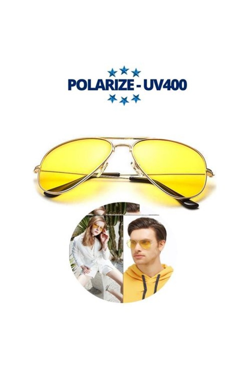 Turk Polarize UV400 Sarı Camlı Güneş Gözlüğü