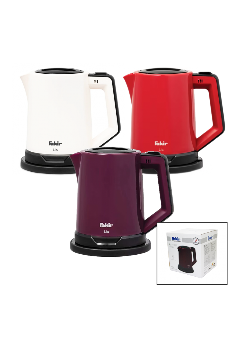 FAKİR LIA RENKLİ PLASTİK KETTLE SU ISITICISI 1.8LT 2000-2400W LİA (4767)