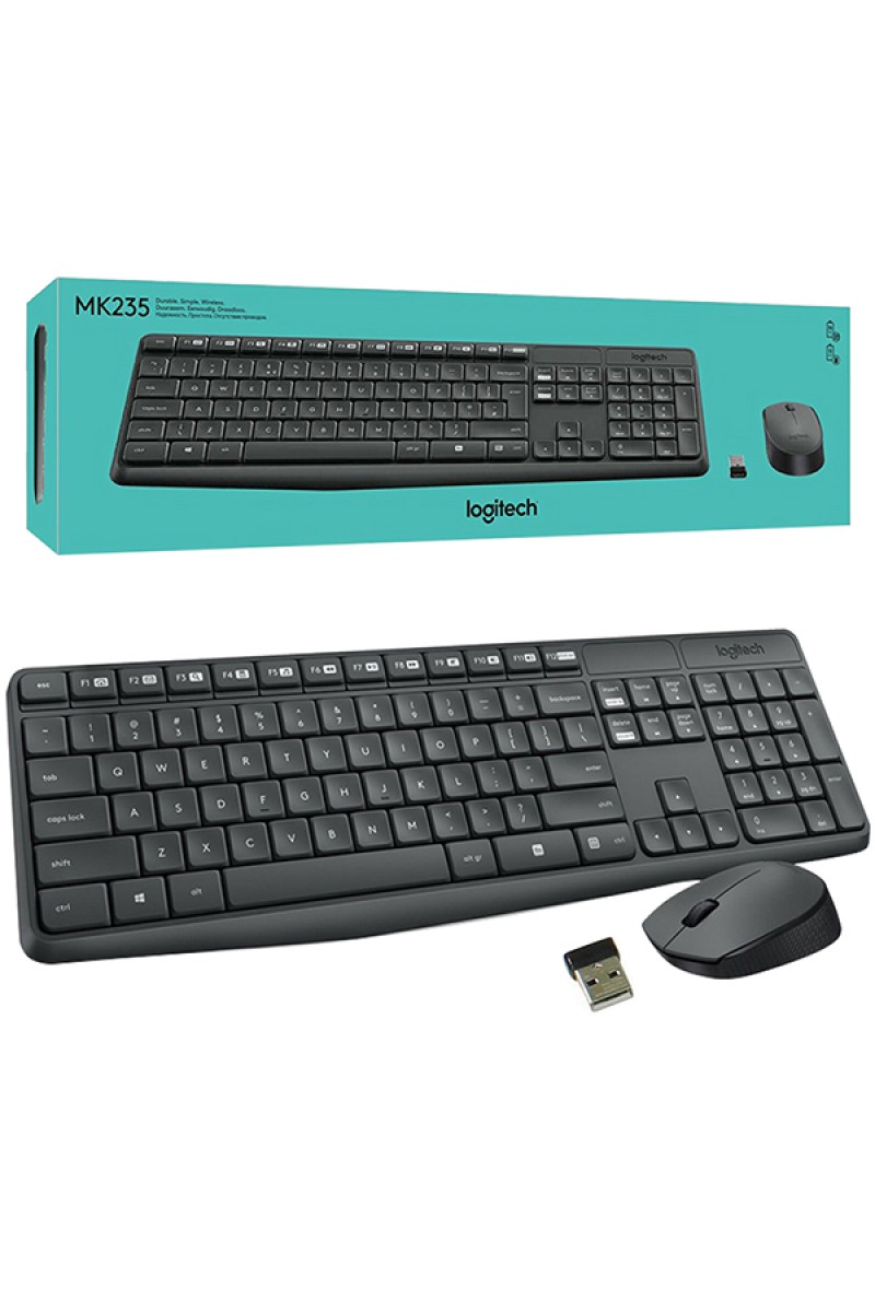 LOGITECH MK235 KABLOSUZ KLAVYE MOUSE SET (4767)