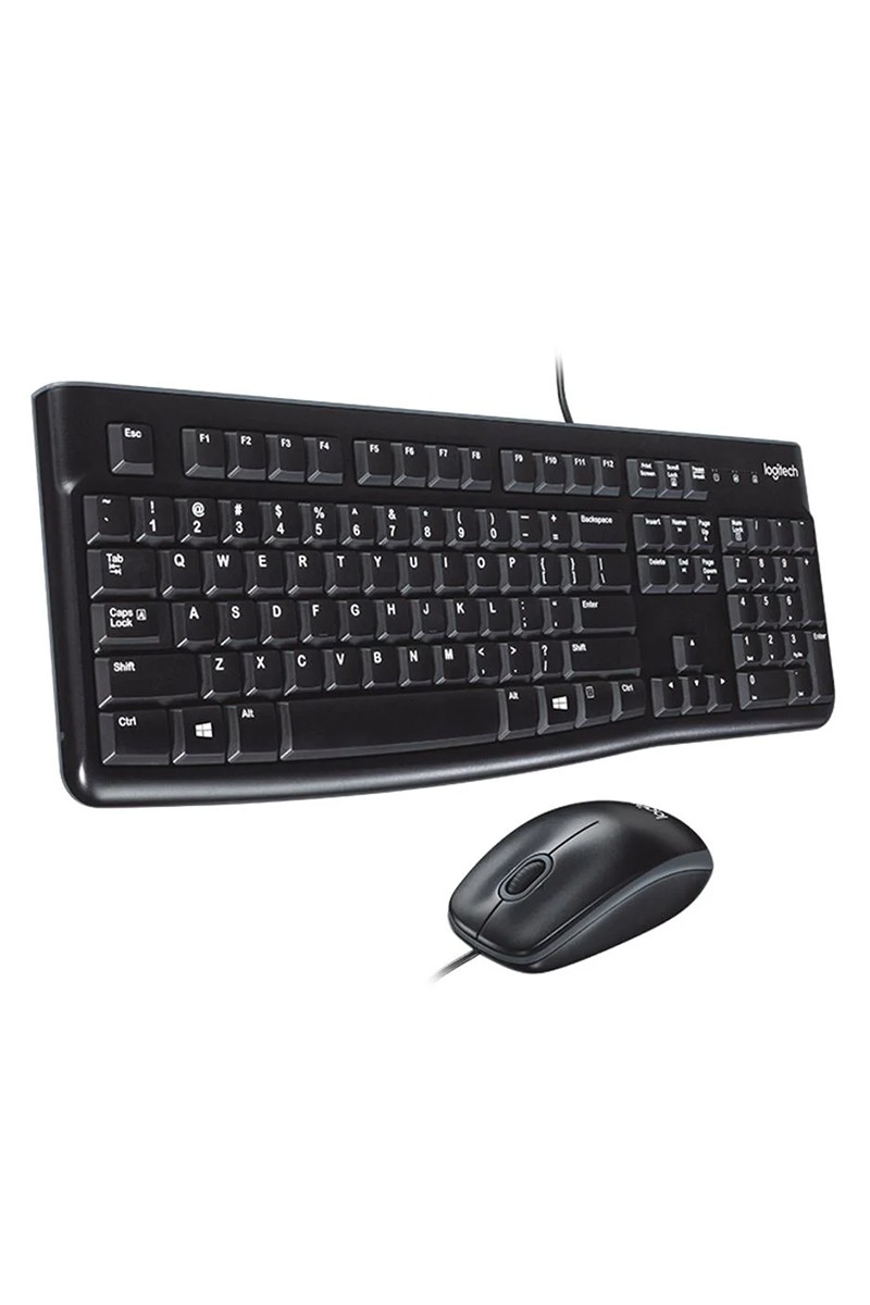 LOGITECH MK120 USB Q SİYAH KABLOLU KLAVYE+MOUSE SET (4767)