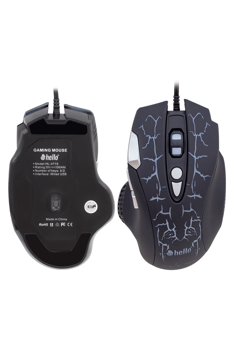 HELLO HL-4719 KABLOLU OYUNCU GAMING MOUSE (4767)