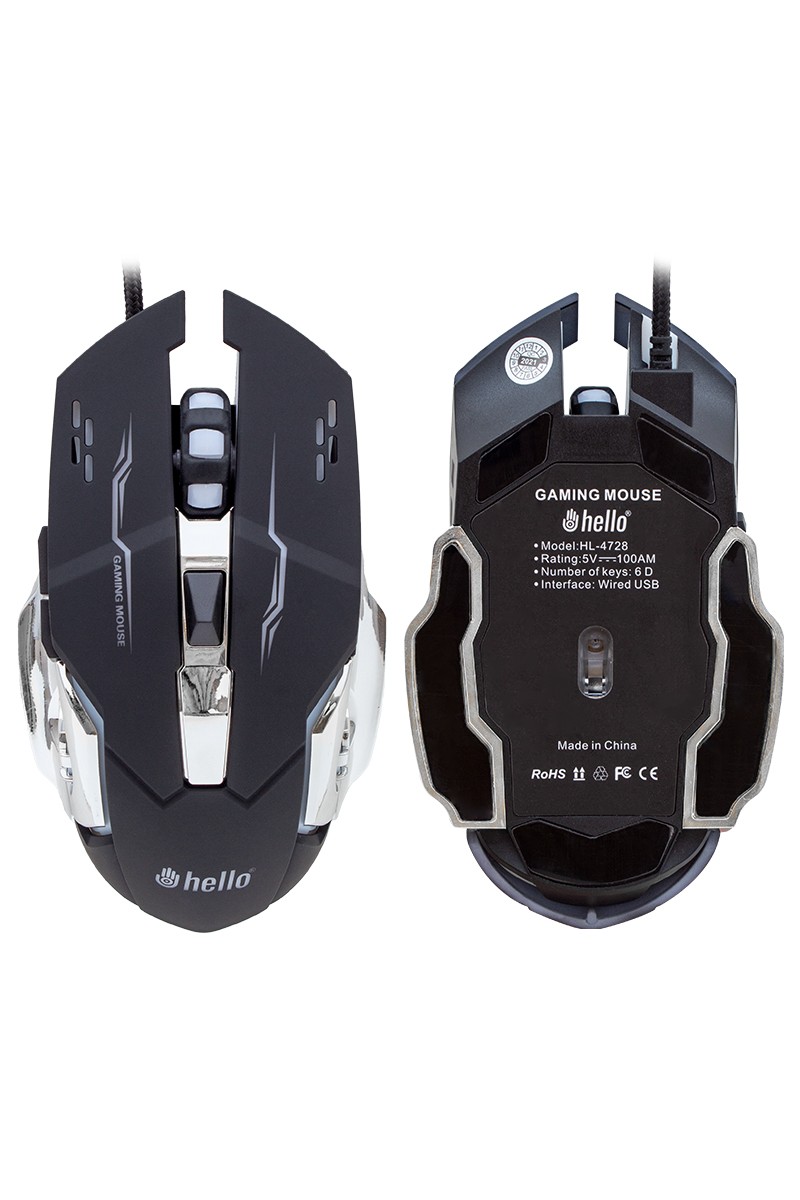 HELLO HL-4728 KABLOLU OYUNCU GAMING MOUSE (4767)