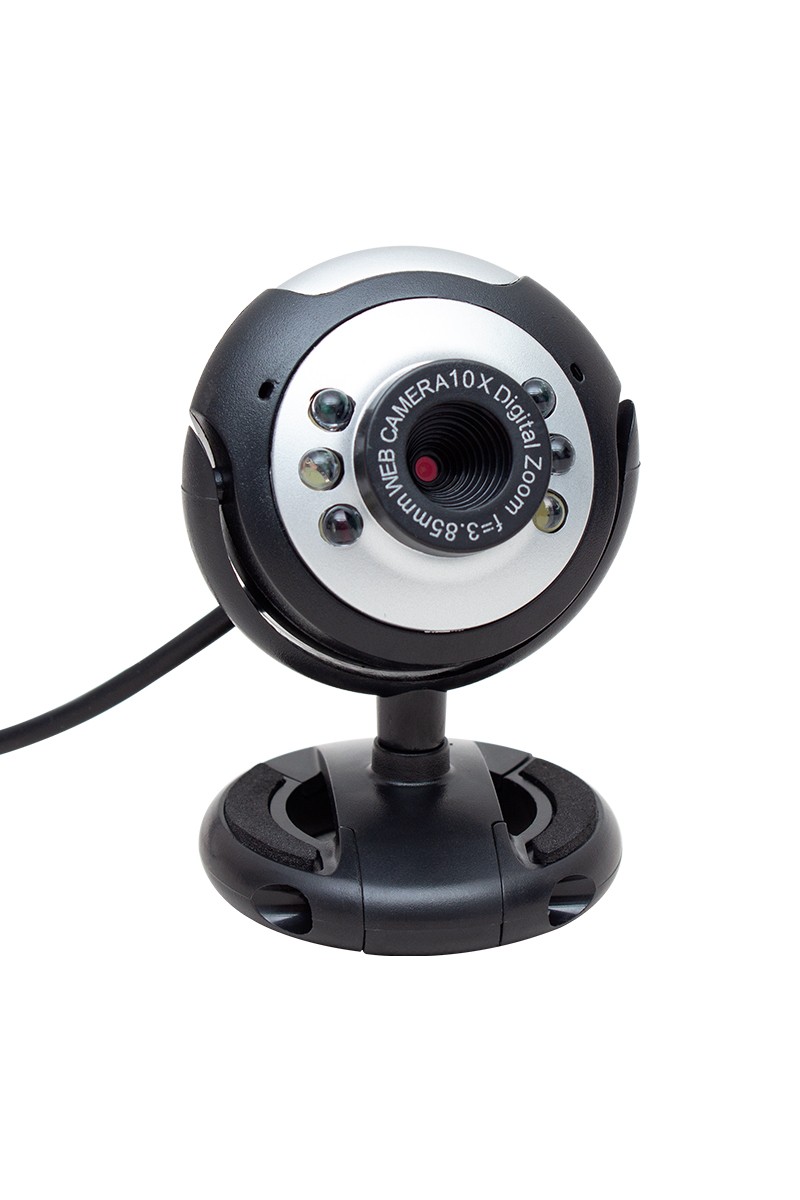 1.3 MP 10X ZOOM 6 LEDLİ MİKROFONLU USB WEBCAM KAMERA (4767)