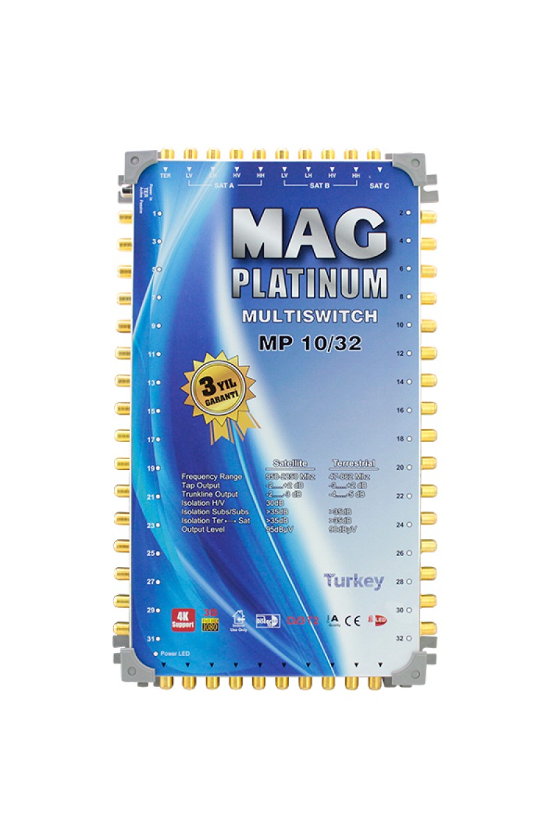 10*32 KASKATLI UYDU SANTRALİ MAG PLATINUM (4767)