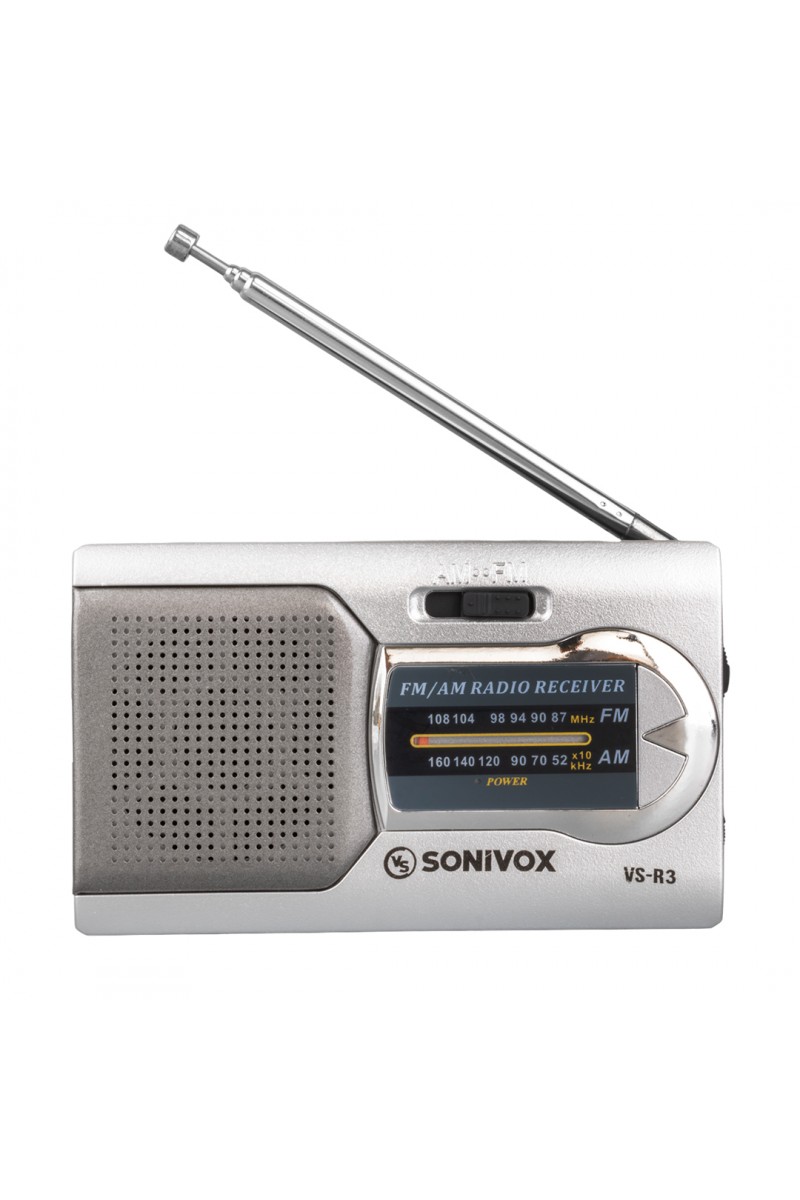 GÜMÜŞ RENK CEP TİPİ ANALOG FM RADYO VS-R3 (4767)