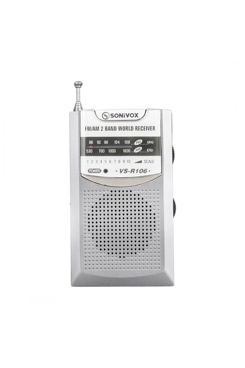 GRİ RENK CEP TİPİ ANALOG FM RADYO VS-R106 (4767)