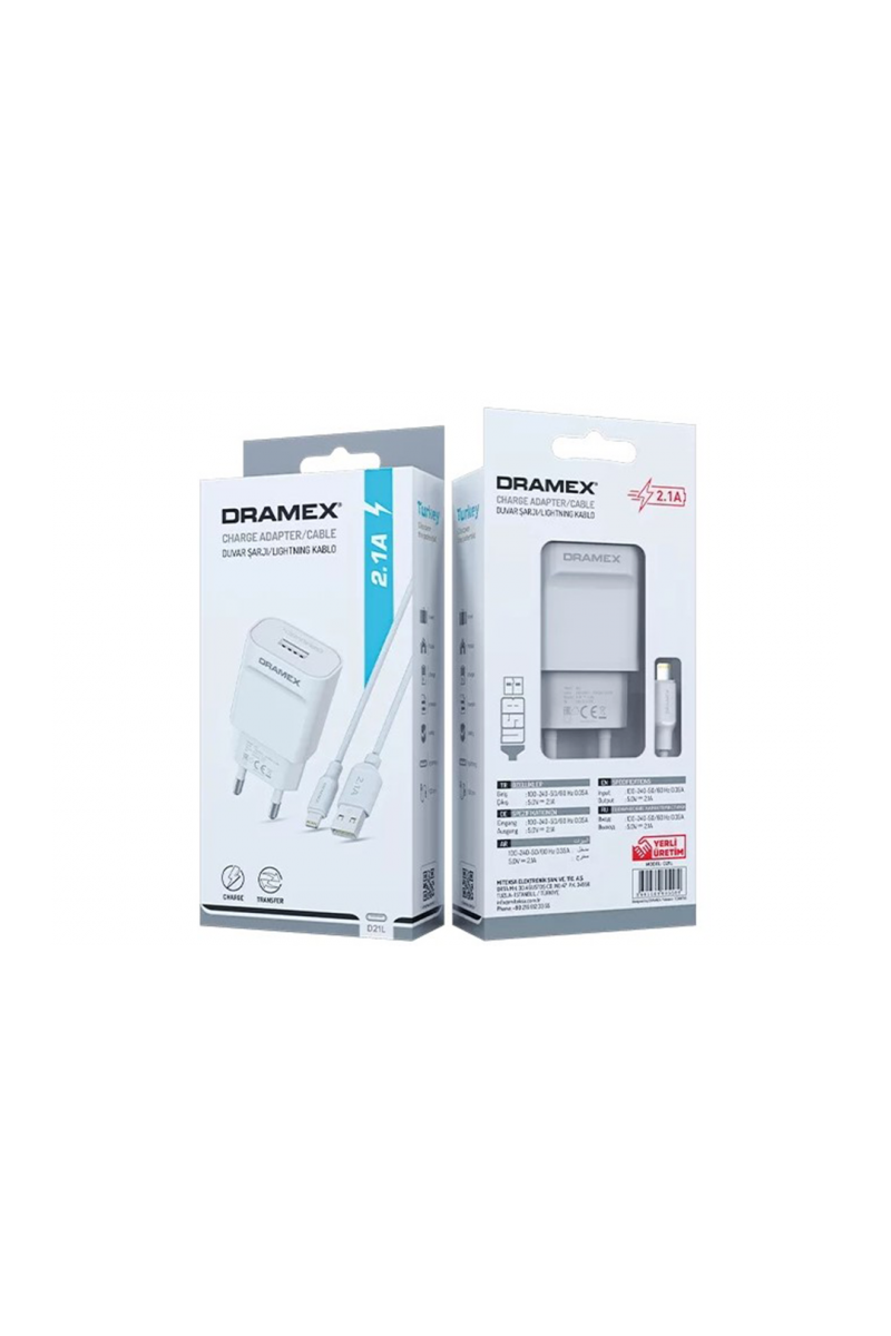 D21L CHARGE ADAPTER İPHONE USB SET 2.1A EV ŞARJ ALETİ (4767)