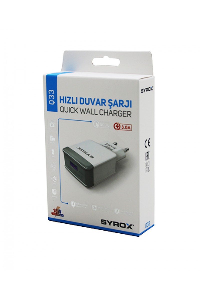 USB HIZLI EV ŞARJ ADAPTÖR BAŞLIK 18W (4767)