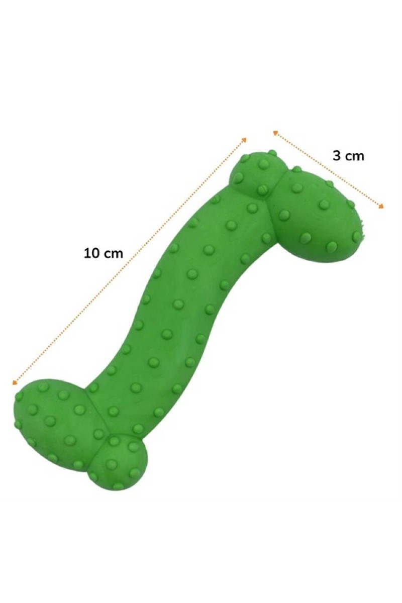 Tiny Kemik Oyuncağı Tırtıklı Yüzey Küçük Kemik Plastik Köpek Oyuncağı (4767)