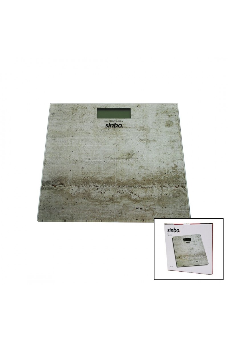 DİJİTAL - PİLLİ  CAM BANYO BASKÜLÜ  LCD EKRAN - SICAKLIK GÖSTERGELİ   180KG/50GR   28X28CM  SBS-4465 (4767)