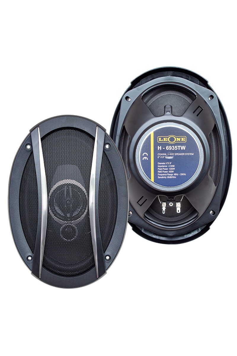 LEONE HR-6935TW 1250 WATT 6 X 9 OVAL HOPARLÖR KAPAKLI ÇİFTLİ TAKIM FİYAT (4767)