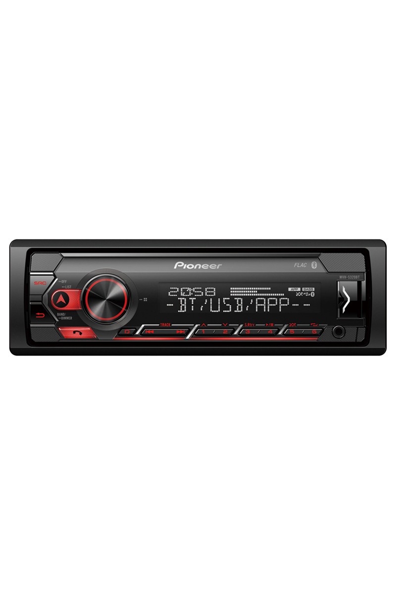 PIONEER MVH-S320BT USB/FM/AUX/MP3 BLUETOOTHLU MEKANİKSİZ OTO TEYP 4X50 WATT (4767)