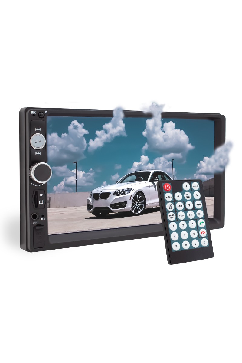 MAGICVOICE MV-5418 USB/SD/FM/AUX/BLUETOOTH/MP5 7 DOKUNMATİK MEKANİKSİZ DOUBLE OTO TEYP (4767)