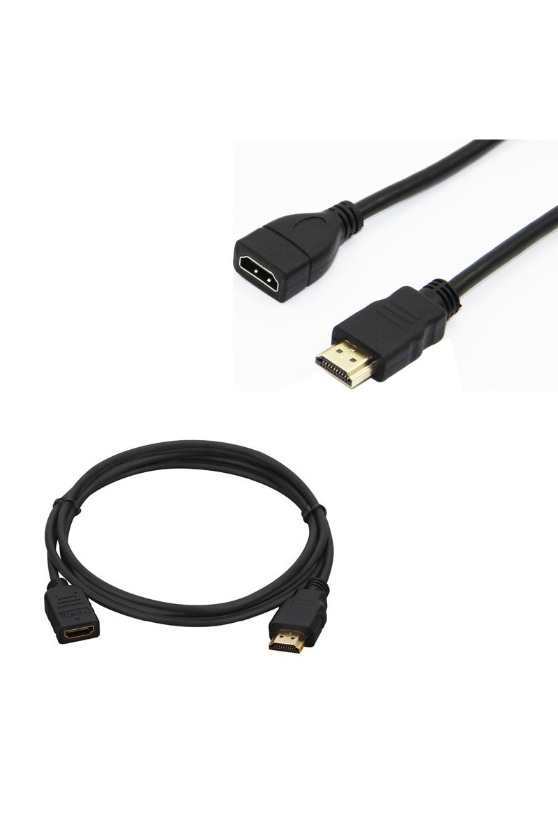 HDMI KABLO ERKEK DİŞİ GOLD UÇLU 25 CM UZATMA (MİNİ HD REC. İÇİN) (4767)