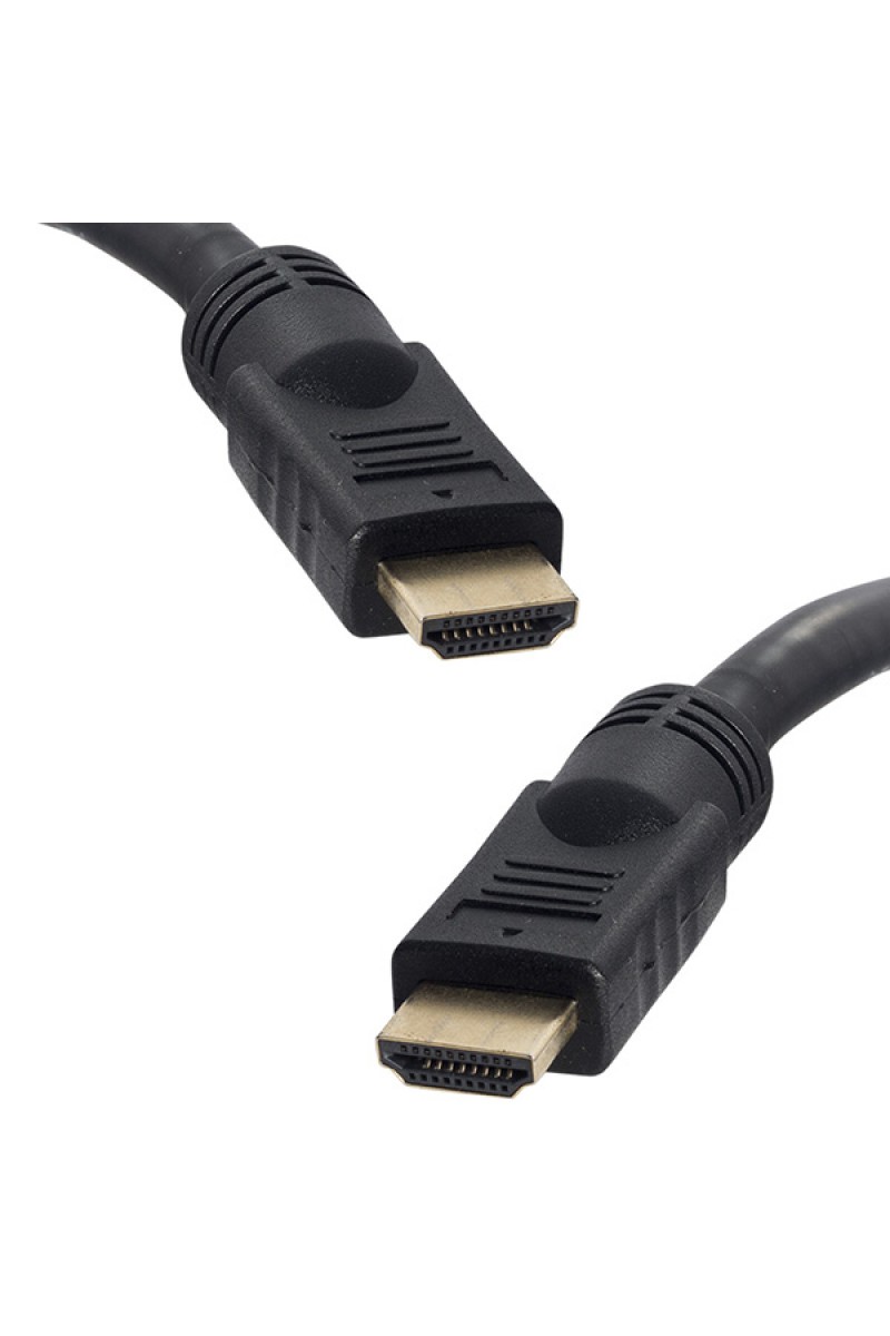 PLASTİK DÜZ SİYAH 30 METRE GOLD POŞETLİ HDMI KABLO (4767)