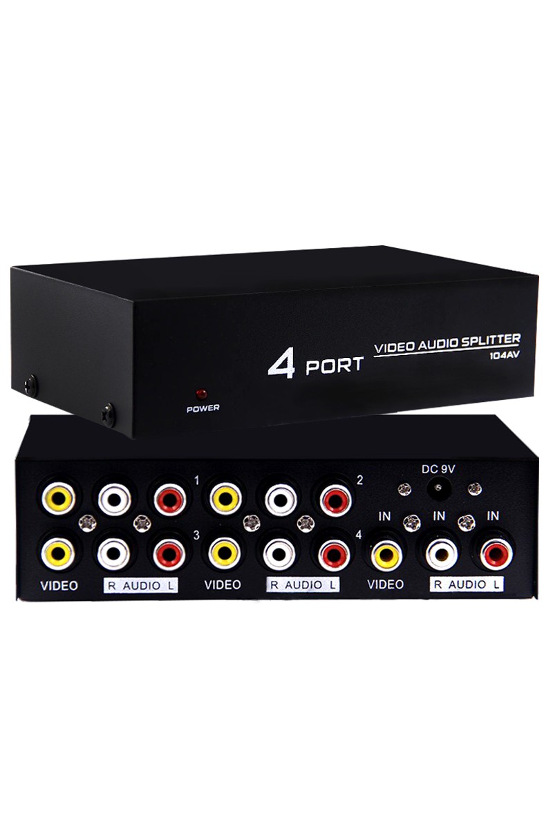 4 PORT VIDEO AUDIO SPLITTER DAĞITICI (4767)