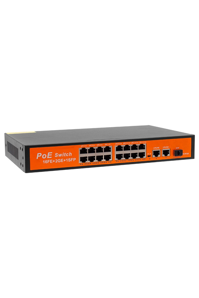 300W 10/100/1000 MBPS 16+3+SFP 16 PORT POE ETHERNET GIGABIT SWITCH (4767)