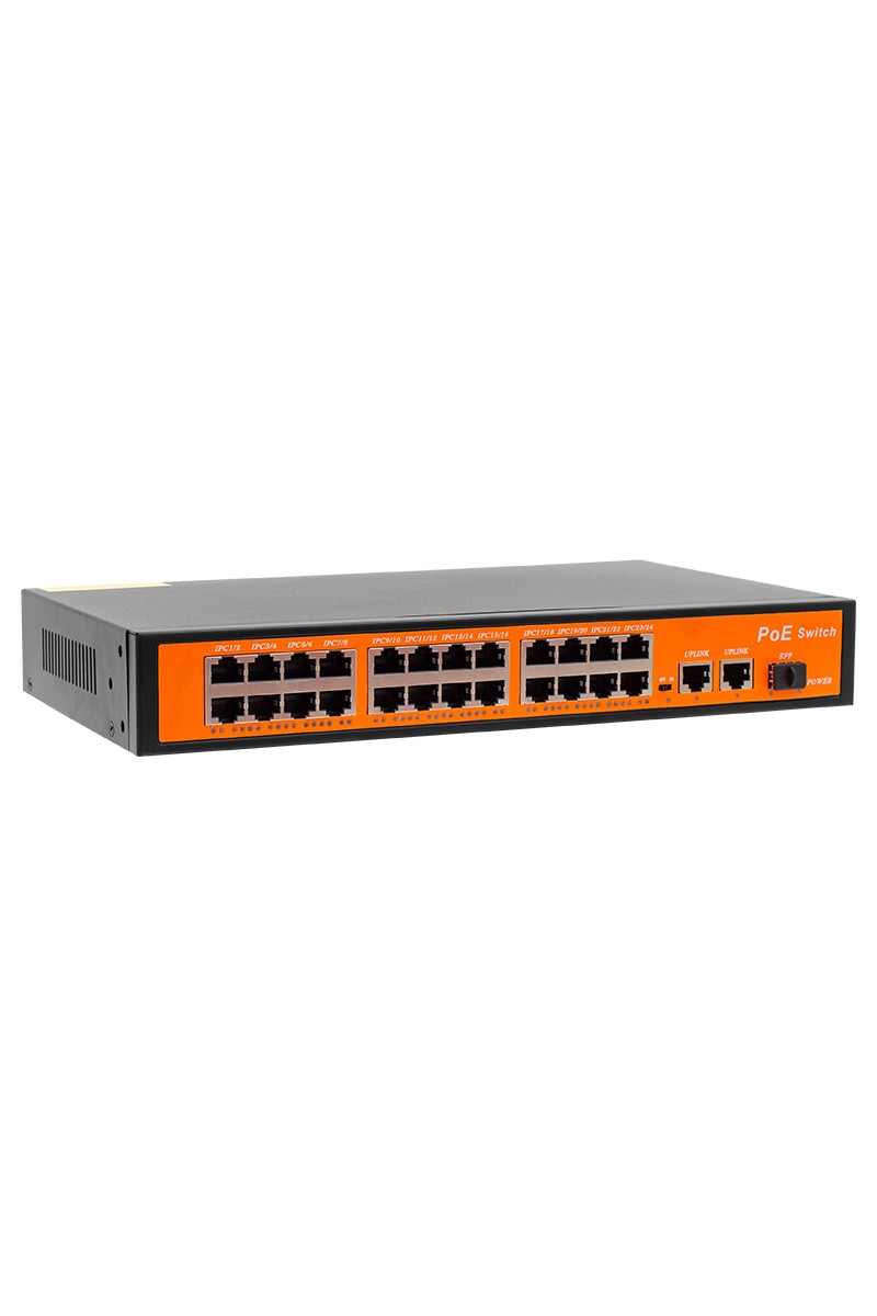 24 PORT 10/100/1000 MBPS 300 WATT 24+3+SFP POE GIGABIT ETHERNET SWITCH (4767)