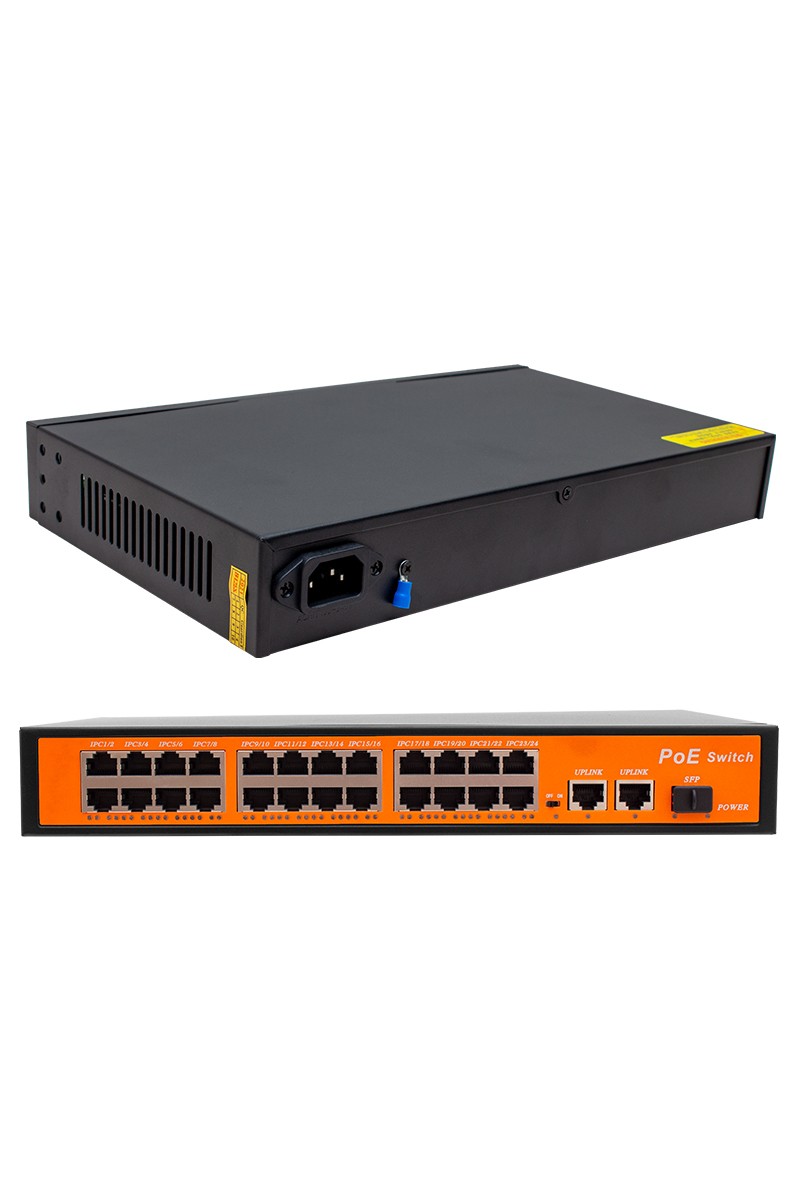 24 PORT 10/100/1000 MBPS 300 WATT 24+3+SFP POE GIGABIT ETHERNET SWITCH (4767)