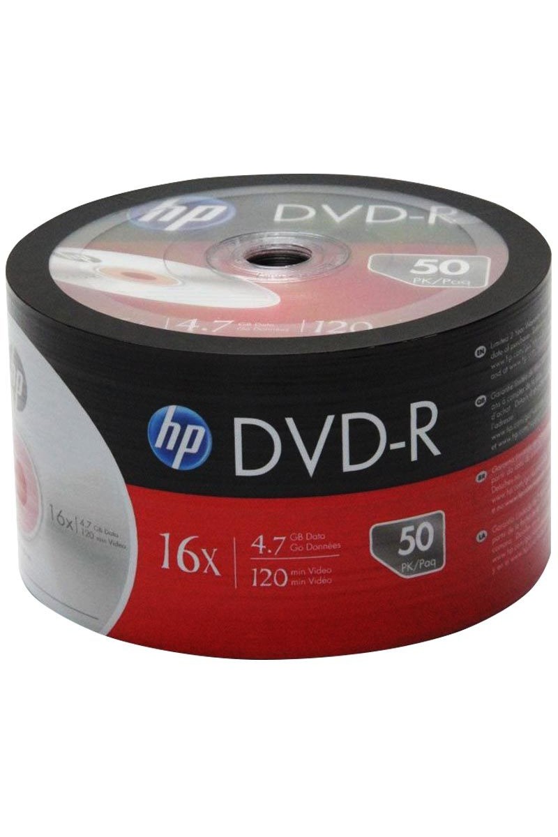 HP DME00070-3 DVD-R 4.7 GB 120 MİN 16X 50Lİ PAKET FİYAT (4767)