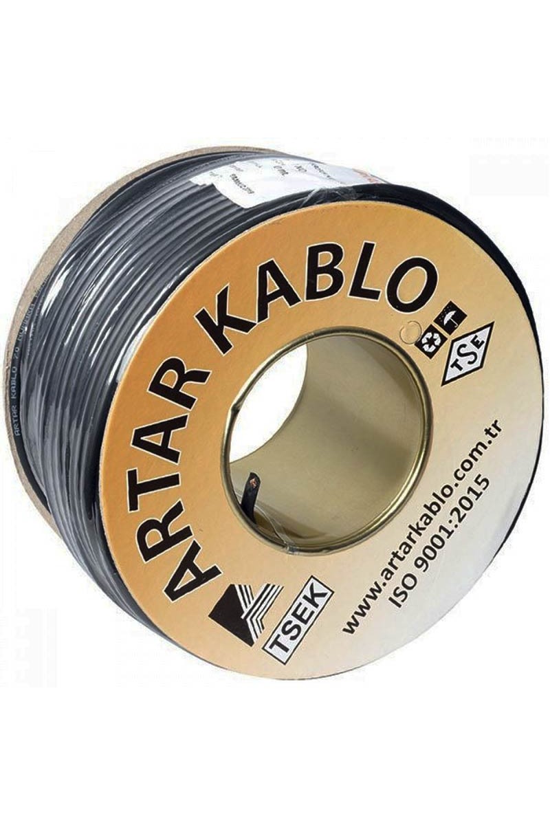 ARTAR MİKROFON KABLOSU STEREO 1.KALİTE (100MT) 2X025MM 80 NO (4767)