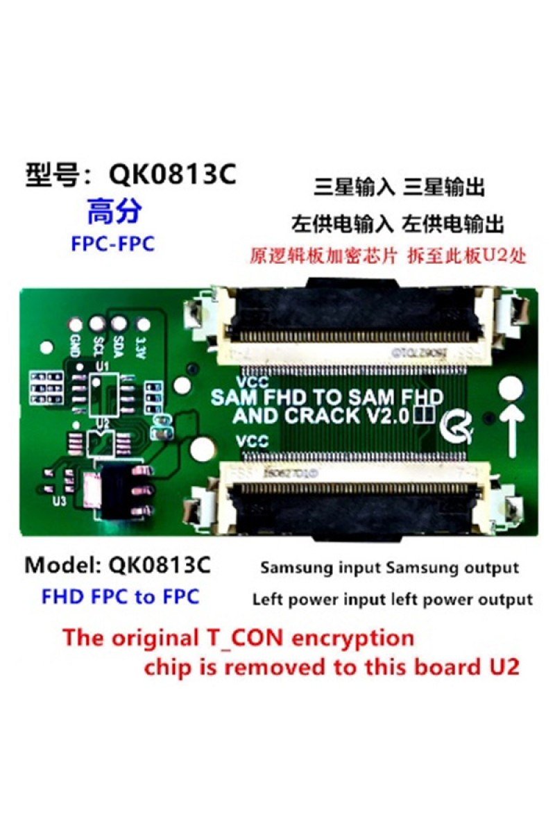 LCD PANEL FLEXİ REPAİR KART FHD FPC TO FPC SAM FHD İN TO SAM FHD OUT QK0813C (4767)