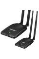 300 MBPS ÇİFT ANTENLİ KABLOSUZ WİFİ ALICI WIRELESS USB ADAPTÖR (KABLOLU) EWN-999 (4767)