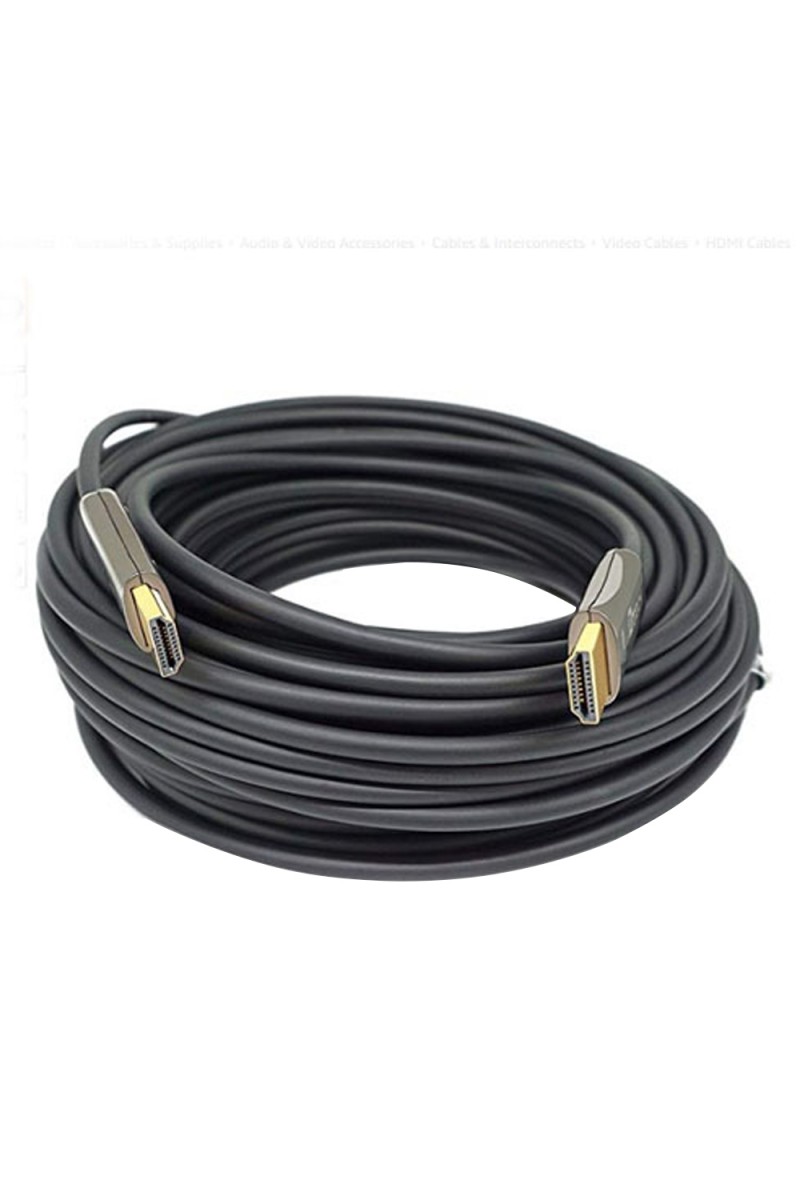 ÇİPSETLİ SİYAH GOLD UÇLU 50 METRE HDMI KABLO (4767)