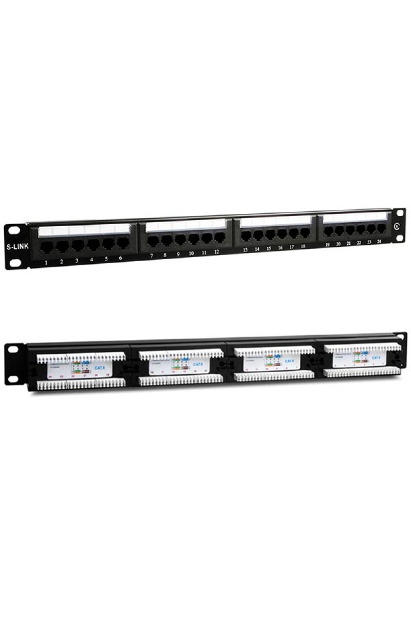 S-LINK SL-F624 24 LÜ UTP CAT6 PATCH PANEL (4767)