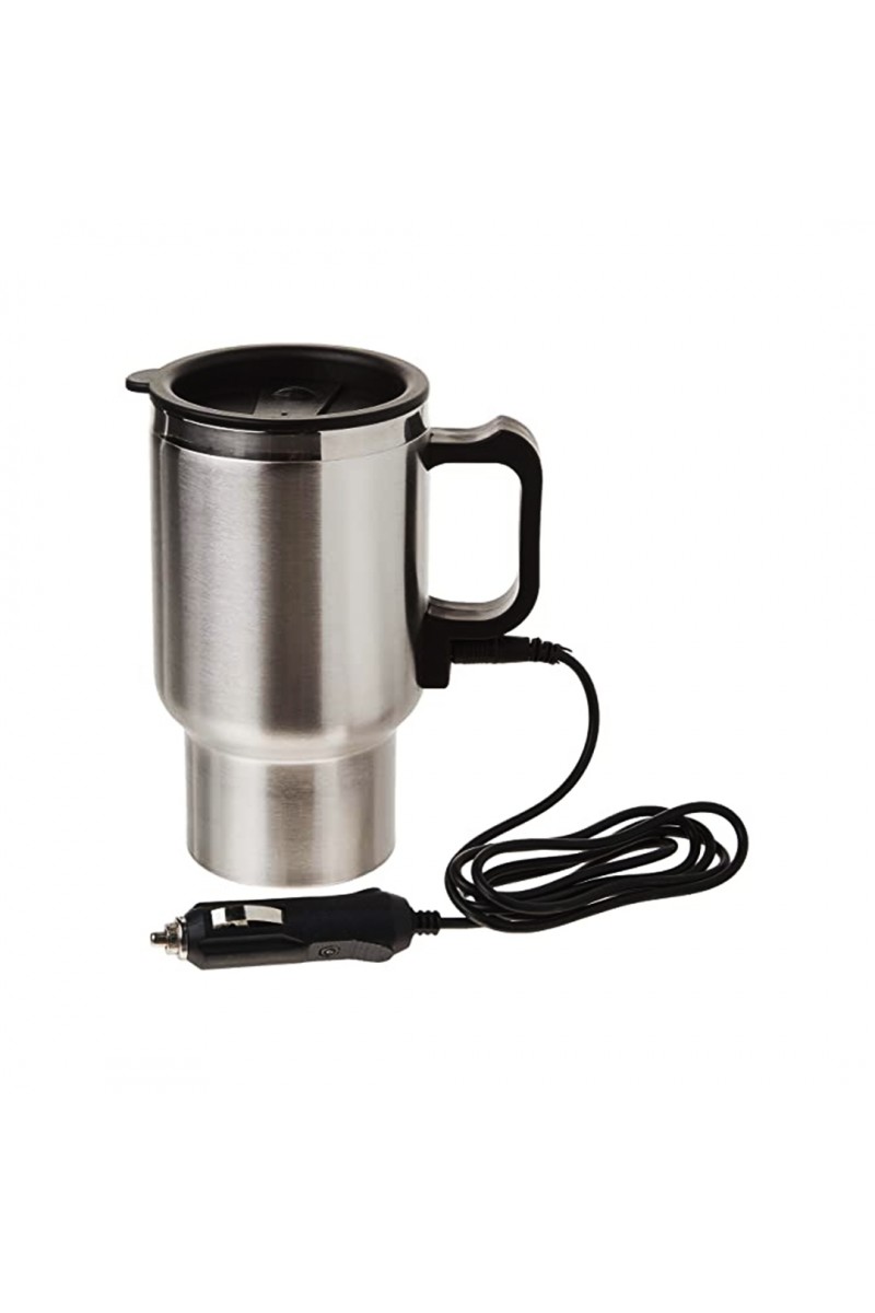 ARAÇ - OTO- 12V ÇELİK BARDAK KETTLE SU ISITICISI ÇAKMAKLIK FİŞLİ (4767)