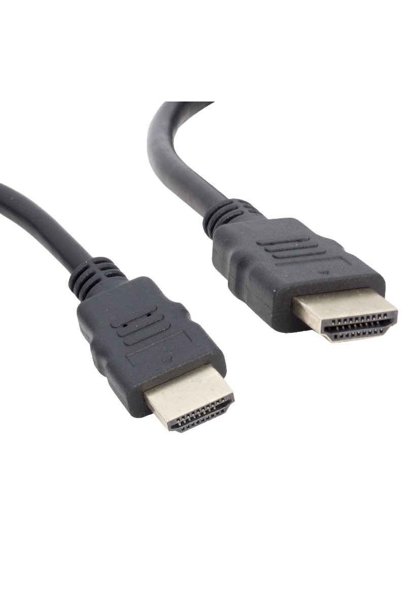 PLASTİK DÜZ SİYAH 50 CM POŞETLİ HDMI KABLO (4767)