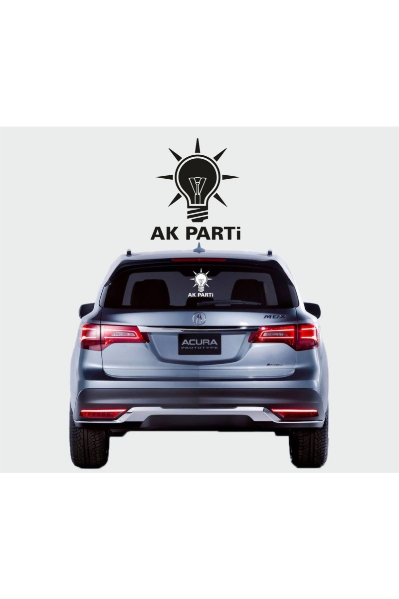 Akp Logo Oto Sticker 23*27 Cm