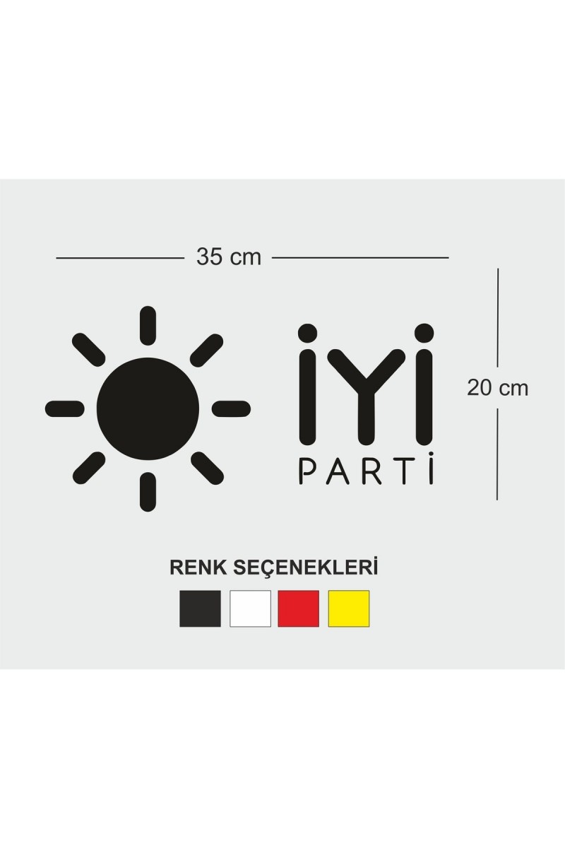 İyi Parti Logo Oto Sticker 35*20 Cm