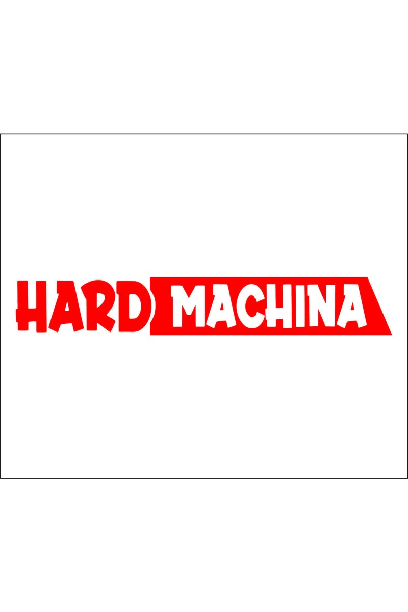 Hard Machina Oto Sticker Kırmızı 15*3 Cm