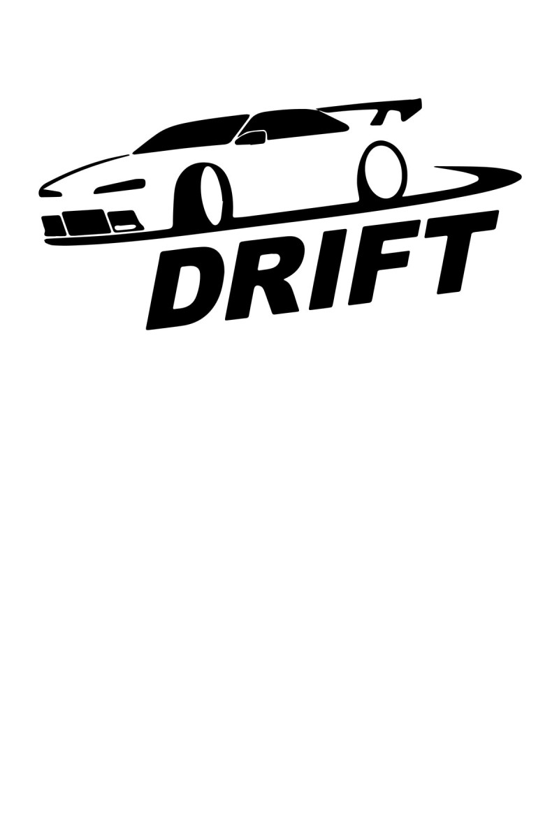 Drift Yapan Araba Aksesuar Oto Sticker Siyah 20*10 Cm