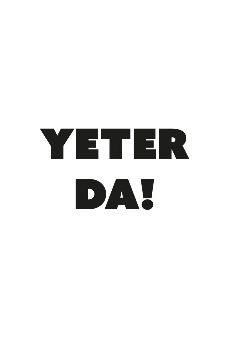 Yeter Da! Oto Sticker Siyah 20*11 Cm